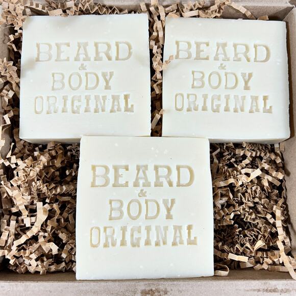 Original Beard and Body Soap by Honest Amish 18 oz TOTAL - SET of 3 6 oz Bars - Picture 5 of 10